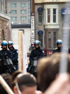 Manifestation étudiante du 22 mars 2012. Crédits : Pascal Scallon-Chouinard